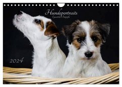 Hundeportraits Eyecatcher-Fotografie (Wandkalender 2024 DIN A4 quer), CALVENDO Monatskalender