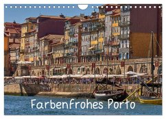 Farbenfrohes Porto (Wandkalender 2024 DIN A4 quer), CALVENDO Monatskalender