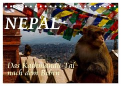 Nepal-Das Kathmandu-Tal nach dem Beben (Tischkalender 2024 DIN A5 quer), CALVENDO Monatskalender