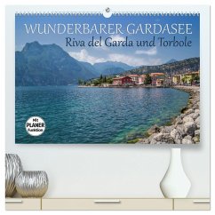 WUNDERBARER GARDASEE Riva del Garda und Torbole (hochwertiger Premium Wandkalender 2024 DIN A2 quer), Kunstdruck in Hochglanz