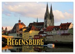 Regensburg erleben (Wandkalender 2024 DIN A2 quer), CALVENDO Monatskalender