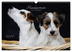 Hundeportraits Eyecatcher-Fotografie (Wandkalender 2024 DIN A3 quer), CALVENDO Monatskalender