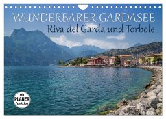 WUNDERBARER GARDASEE Riva del Garda und Torbole (Wandkalender 2024 DIN A4 quer), CALVENDO Monatskalender - Viola, Melanie