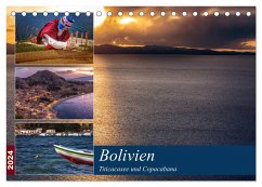 Bolivien - Titicacasee und Copacabana (Tischkalender 2024 DIN A5 quer), CALVENDO Monatskalender - Glaser, Max