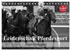 Leidenschaft Pferdesport - Impressionen (Tischkalender 2024 DIN A5 quer), CALVENDO Monatskalender