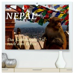 Nepal-Das Kathmandu-Tal nach dem Beben (hochwertiger Premium Wandkalender 2024 DIN A2 quer), Kunstdruck in Hochglanz - Baumert, Frank