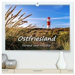 OSTFRIESLAND Strand und Mee(h)r (hochwertiger Premium Wandkalender 2024 DIN A2 quer), Kunstdruck in Hochglanz