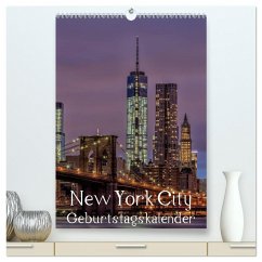 New York City Geburtstagskalender (hochwertiger Premium Wandkalender 2024 DIN A2 hoch), Kunstdruck in Hochglanz