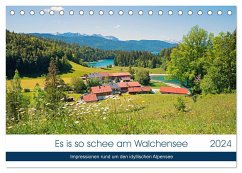 Es is so schee am Walchensee 2024 (Tischkalender 2024 DIN A5 quer), CALVENDO Monatskalender - SusaZoom