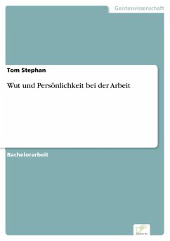 Cover Wut und Persönlichkeit bei der Arbeit (eBook, PDF)