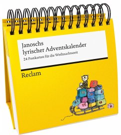 Cover Janoschs lyrischer Adventskalender   Dekorativer Postkarten-Adventskalender zum Aufstellen von Janosch