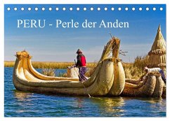 Peru - Perle der Anden (Tischkalender 2024 DIN A5 quer), CALVENDO Monatskalender - Müller, Harry