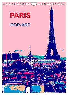 Paris pop-art (Wandkalender 2024 DIN A4 hoch), CALVENDO Monatskalender - sock, reinhard