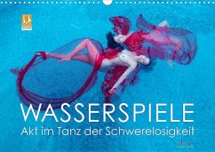 Wasserspiele - Akt im Tanz der Schwerelosigkeit (hochwertiger Premium Wandkalender 2024 DIN A2 quer), Kunstdruck in Hochglanz