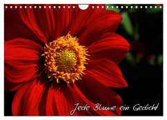 Jede Blume ein Gedicht (Wandkalender 2024 DIN A4 quer), CALVENDO Monatskalender - Mantke, Michael