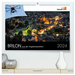 Brilon aus der Vogelperspektive (hochwertiger Premium Wandkalender 2024 DIN A2 quer), Kunstdruck in Hochglanz