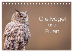 Greifvögel und Eulen (Tischkalender 2024 DIN A5 quer), CALVENDO Monatskalender