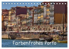 Farbenfrohes Porto (Tischkalender 2024 DIN A5 quer), CALVENDO Monatskalender