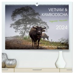 Vietnam und Kambodscha - Magische Momente. (hochwertiger Premium Wandkalender 2024 DIN A2 quer), Kunstdruck in Hochglanz