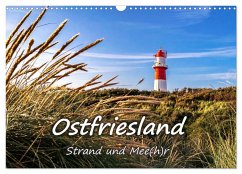 OSTFRIESLAND Strand und Mee(h)r (Wandkalender 2024 DIN A3 quer), CALVENDO Monatskalender