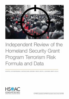 Cover Independent Review of the Homeland Security Grant Program Terrorism Risk Formula and Data
