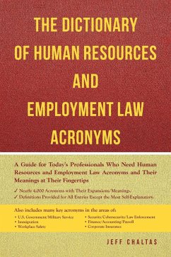 Cover The Dictionary of Human Resources and Employment Law Acronyms (eBook, ePUB)