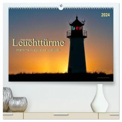 Leuchttürme - maritime Wegweiser weltweit (hochwertiger Premium Wandkalender 2024 DIN A2 quer), Kunstdruck in Hochglanz
