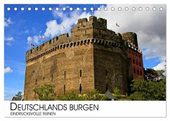 Deutschlands Burgen - eindrucksvolle Ruinen (Tischkalender 2024 DIN A5 quer), CALVENDO Monatskalender