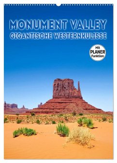 MONUMENT VALLEY Gigantische Westernkulisse (Wandkalender 2024 DIN A2 hoch), CALVENDO Monatskalender