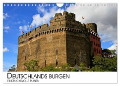 Deutschlands Burgen - eindrucksvolle Ruinen (Wandkalender 2024 DIN A4 quer), CALVENDO Monatskalender