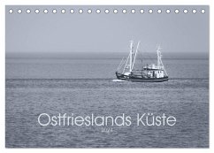 Ostfrieslands Küste 2024 (Tischkalender 2024 DIN A5 quer), CALVENDO Monatskalender