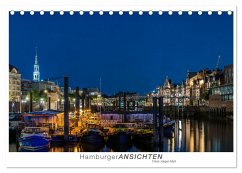 Hamburger Ansichten (Tischkalender 2024 DIN A5 quer), CALVENDO Monatskalender - Muß, Jürgen