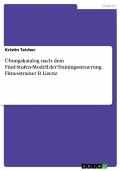 Übungskatalog nach dem Fünf-Stufen-Modell der Trainingssteuerung. Fitnesstrainer B Lizenz - Teicher, Kristin