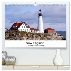 New England - 12 Monate Indian Summer (hochwertiger Premium Wandkalender 2024 DIN A2 quer), Kunstdruck in Hochglanz