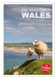 Eine Reise durch Wales (Wandkalender 2024 DIN A2 hoch), CALVENDO Monatskalender