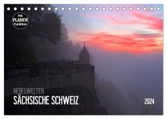 Nebelwelten Sächsische Schweiz (Tischkalender 2024 DIN A5 quer), CALVENDO Monatskalender - Meutzner, Dirk