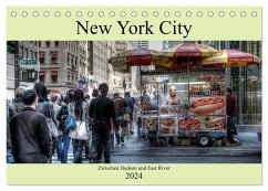 New York City - Zwischen Hudson und East River (Tischkalender 2024 DIN A5 quer), CALVENDO Monatskalender