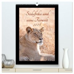 Südafrika und seine Tierwelt (hochwertiger Premium Wandkalender 2024 DIN A2 hoch), Kunstdruck in Hochglanz