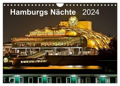 Hamburgs Nächte (Wandkalender 2024 DIN A4 quer), CALVENDO Monatskalender