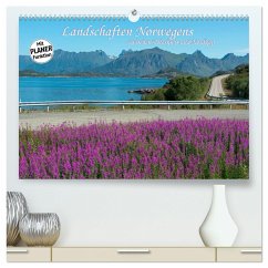 Landschaften Norwegens zwischen Polarkreis und Nordkap (hochwertiger Premium Wandkalender 2024 DIN A2 quer), Kunstdruck in Hochglanz