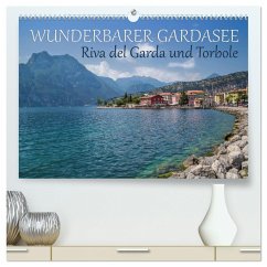 WUNDERBARER GARDASEE Riva del Garda und Torbole (hochwertiger Premium Wandkalender 2024 DIN A2 quer), Kunstdruck in Hochglanz - Viola, Melanie