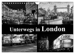 Unterwegs in London (Wandkalender 2024 DIN A4 quer), CALVENDO Monatskalender