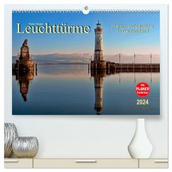Leuchttürme - maritime Wegweiser in Deutschland (hochwertiger Premium Wandkalender 2024 DIN A2 quer), Kunstdruck in Hochglanz
