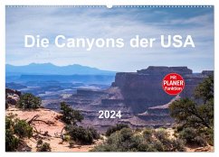 Die Canyons der USA (Wandkalender 2024 DIN A2 quer), CALVENDO Monatskalender