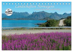 Landschaften Norwegens zwischen Polarkreis und Nordkap (Tischkalender 2024 DIN A5 quer), CALVENDO Monatskalender