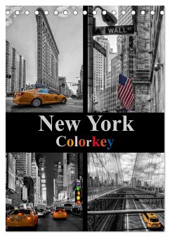 New York Colorkey (Tischkalender 2024 DIN A5 hoch), CALVENDO Monatskalender - Buchspies, Carina