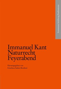 Immanuel Kant: Naturrecht Feyerabend - Kant, Immanuel