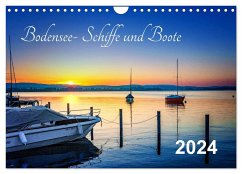 Bodensee-Schiffe und Boote (Wandkalender 2024 DIN A4 quer), CALVENDO Monatskalender