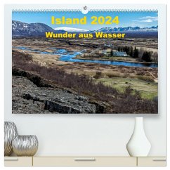 Island ¿ Wunder aus Wasser (hochwertiger Premium Wandkalender 2024 DIN A2 quer), Kunstdruck in Hochglanz