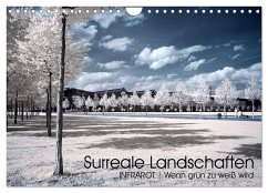Surreale Landschaften. INFRARROT - Wenn grün zu weiß wird (Wandkalender 2024 DIN A4 quer), CALVENDO Monatskalender